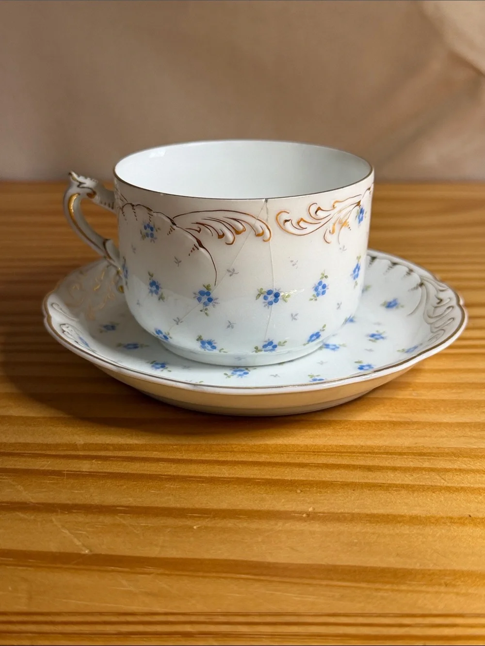 Antique Rosenthal RC Versailles Teacup Cracked AS-IS